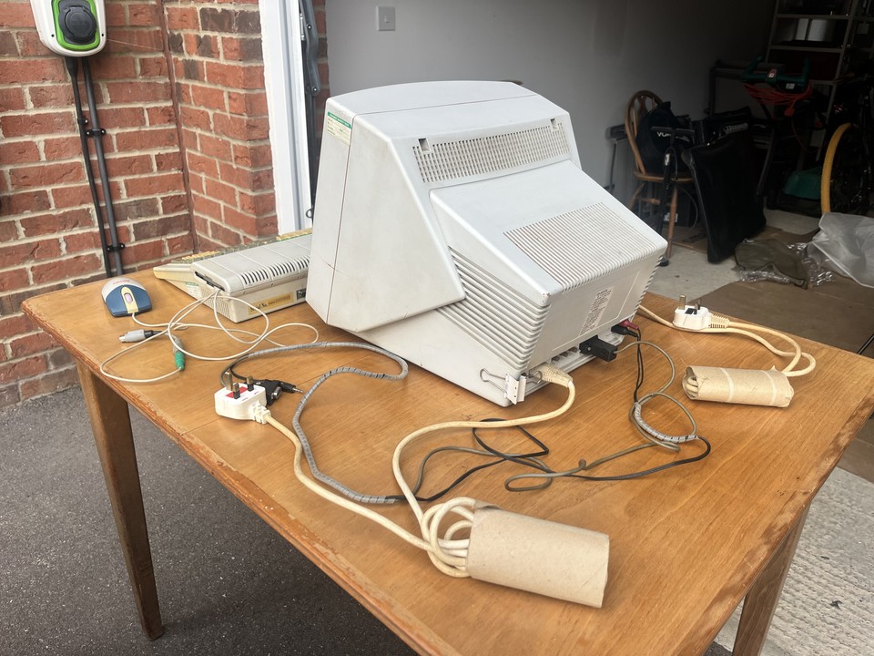 Acorn Computer, Monitor, Mouse, Keyboard RISC OS 3 1992 Archimedes A310 ...