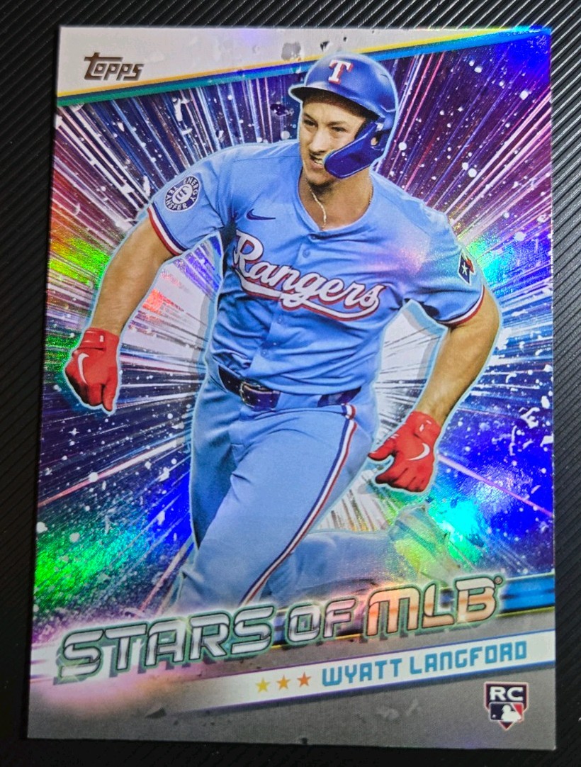 Wyatt Langford 2024 Topps Update Series Stars of MLB  #SMLB-85 Rookie Card (RC)