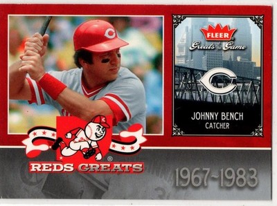 2004 Fleer/Skybox Baseball Johnny Bench No. CIN-JB Cincinnati Reds