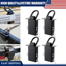 Pack of 4 16200lbs Heavy Duty Removable D Ring Stake Pocket tie Down for Utility