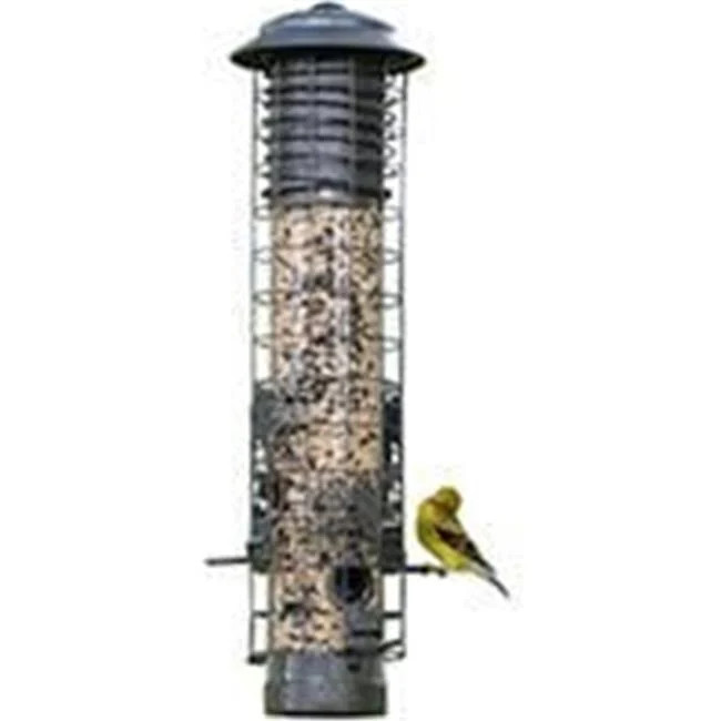 Audubon-woodlink-Dragonfly Squirrel Proof Tube Feeder- Gray 