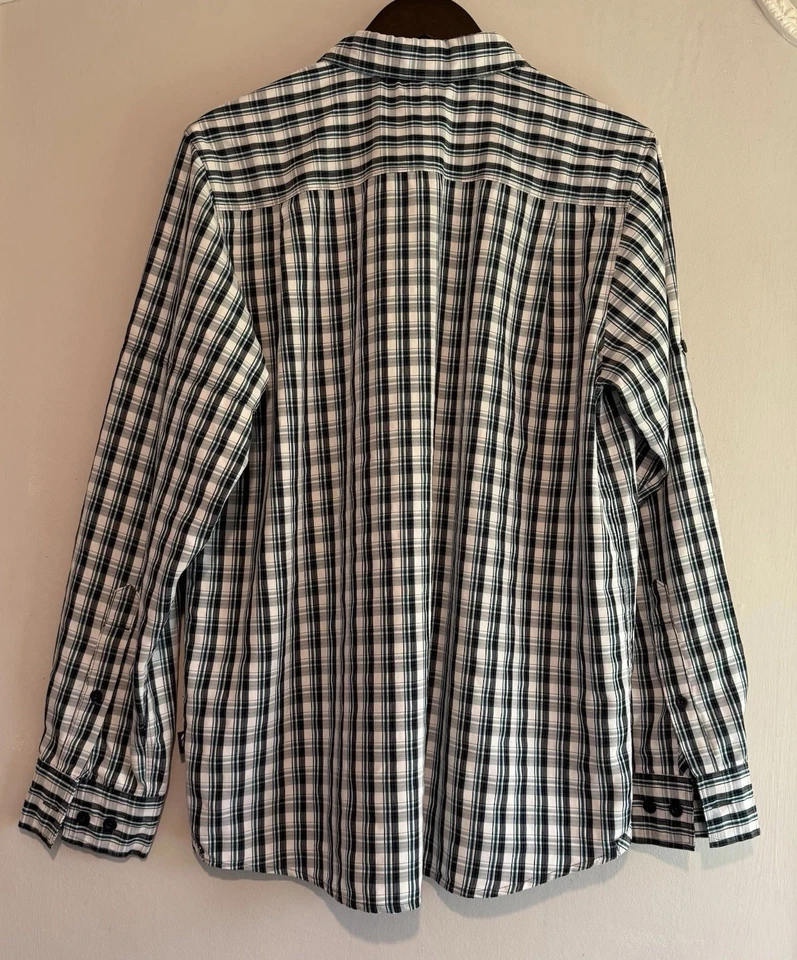The North Face Shirt Checked Patterned Long Sleeve Walking Hiking Men’s Medium - Image 2 of 4