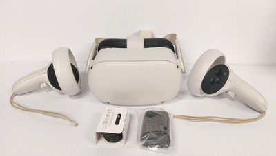 Meta Oculus Quest 2 (128GB, White) VR Headset w/ Controllers - FF *CONDITION* #4