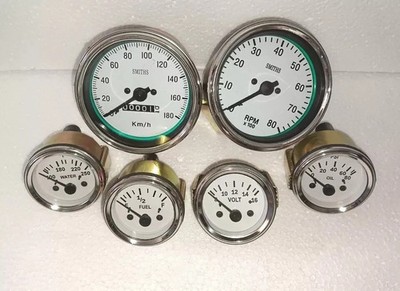 Smiths Kopie Elec Temperatur+Ölfilter+Kraftstoff+ Volt Messgerät +Tacho + Tacho
