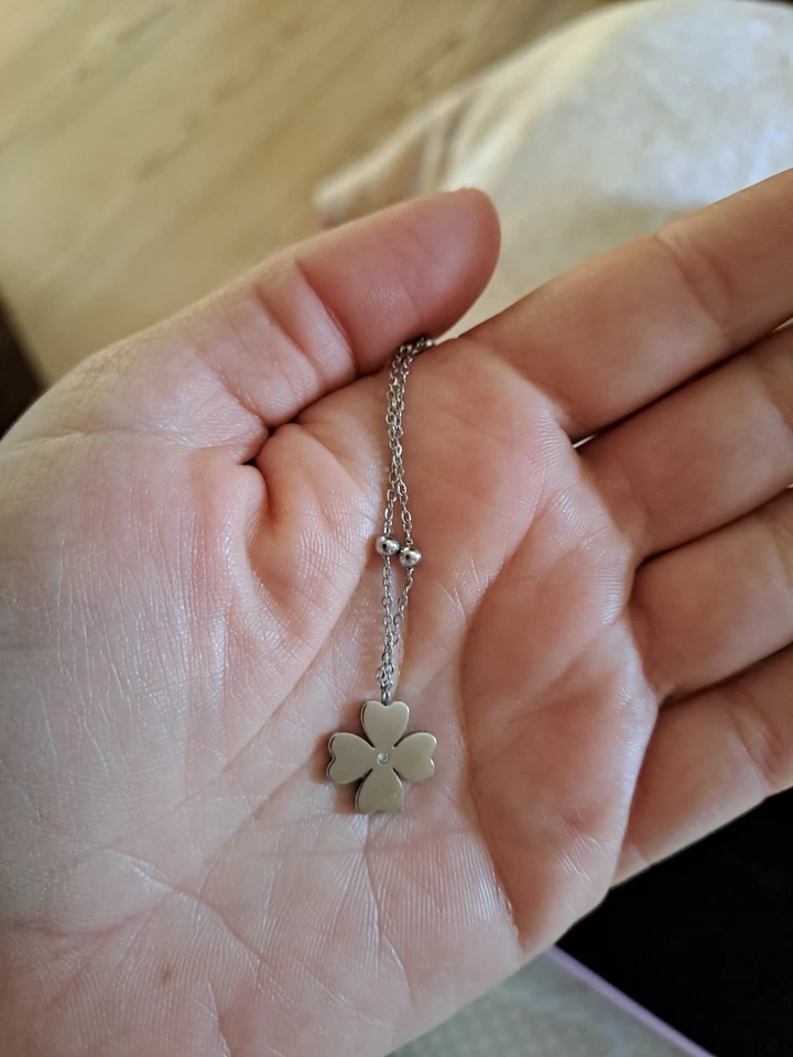 Collana In Argento Quadrifoglio - Immagine 2 di 2