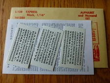 Champ Decal HO #L-138 Express (Black) 1/16"