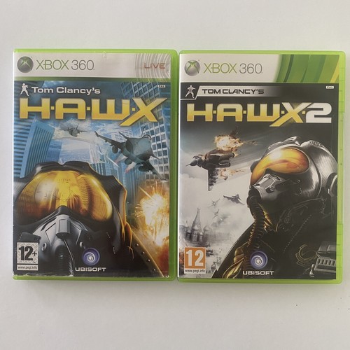 x2 Xbox 360 Spiele Tom Clancy’s HAWX & HAWK 2 komplett mit Handbüchern PAL Bundle