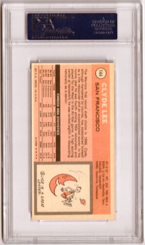CLYDE LEE 1970-71 Topps #144 PSA 9 MINT - WARRIORS - Picture 2 of 2