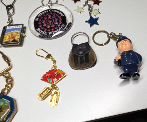 Key Rings World Country Cities Scotland Japan USA Greece England France Bulk Lot - Picture 6 of 6