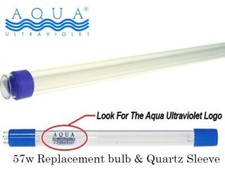 Aqua Ultraviolet UV 57 Watt Replacement Bulb and Quartz Sleeve
