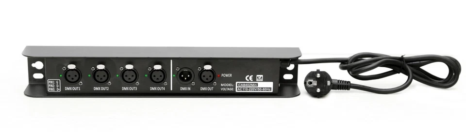 4port DMX Splitter club Stage Light Signal Amplifier 4CH DMX Distributor control - Image 2 of 3
