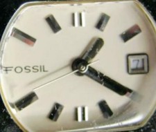 Fossil F2 WR 30m Date All Stainless Steel SilverT Quartz New Battery Woman Watch