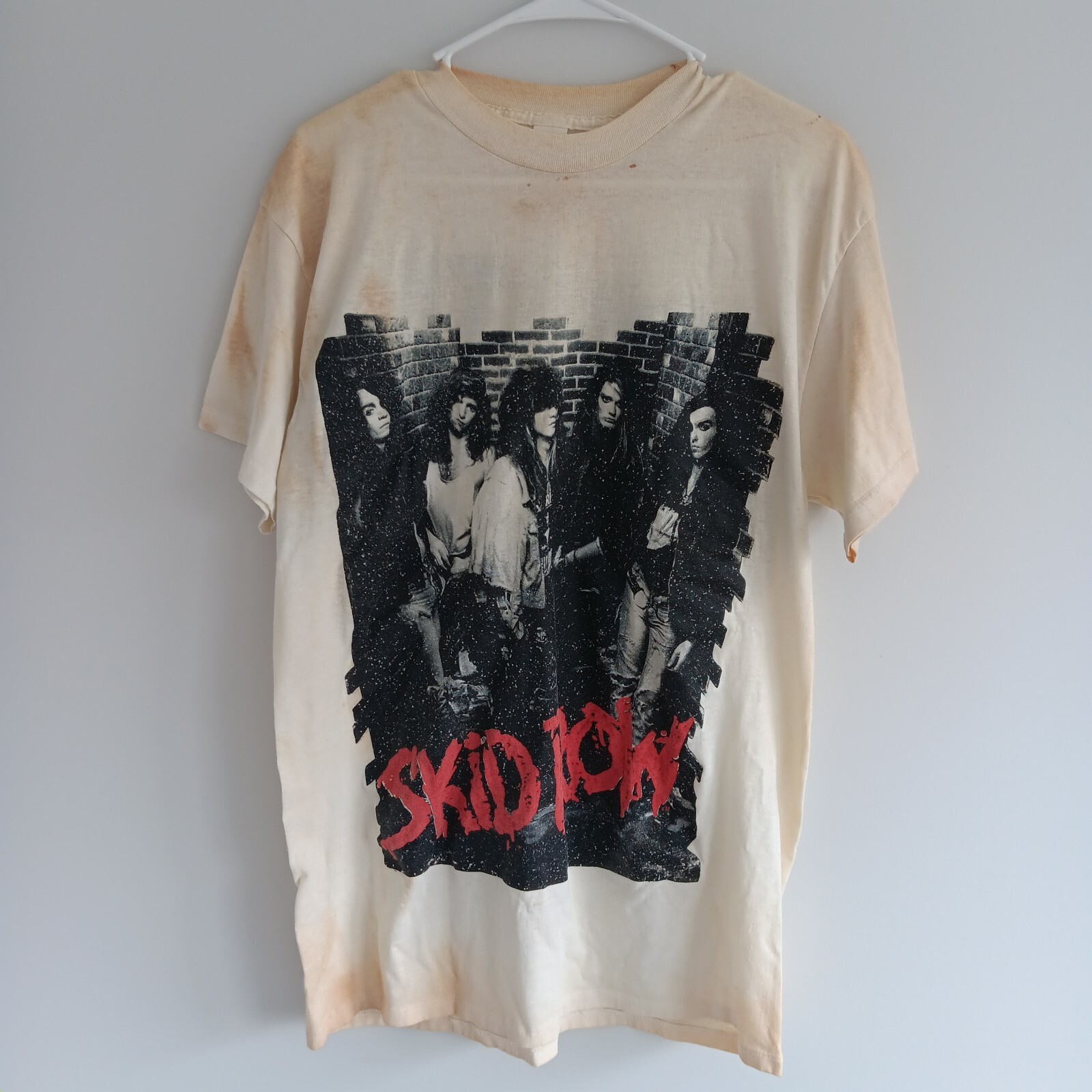 FILA T shirt vintage Skid Row Band Youth Gone Wild taglia unica