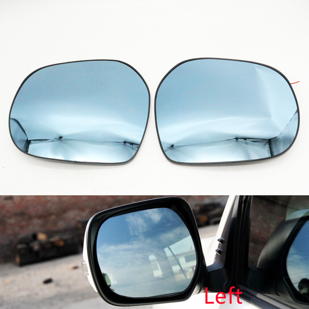 Rearview Side Mirror Blue Glass Lens LED Indicator Heated For