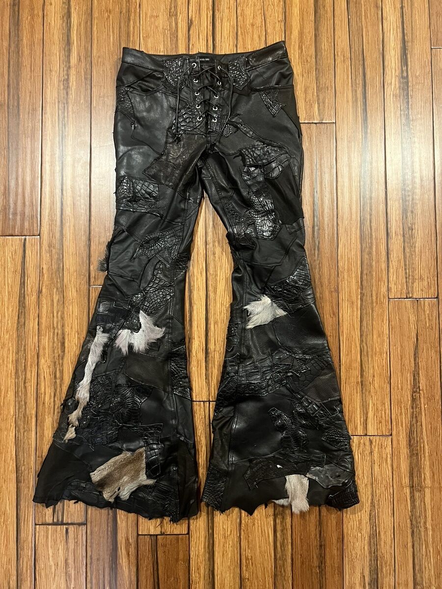 Yasuyuki Ishii “Destroy” Leather Fur Variation Flared Lace Yasuyuki Ishii “Destroy” Leather Fur Variation Flared Lace