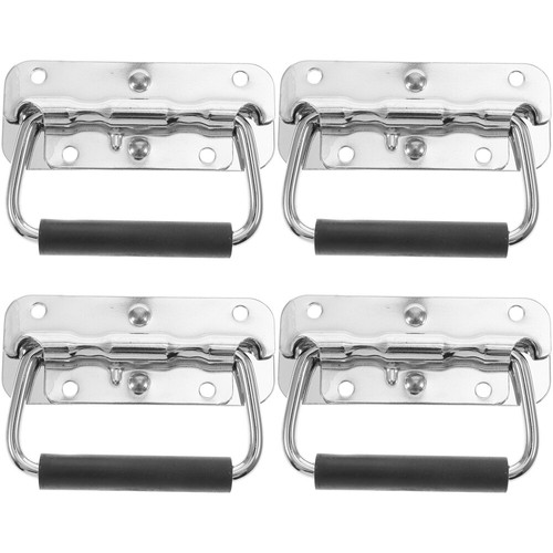 4 Pcs Spring Handle Surface Mount Chest Handles Loaded Lifting Pull | eBay