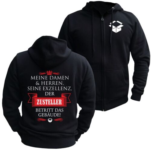 Hooded Sweatjacket His Excellency THE DELIVERYMAN Postman Postman Postman S - 8XL - Picture 1 of 4