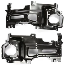 Black Front LH & RH Bumper Bracket For Chevrolet Silverado 2500 HD 2015-2019