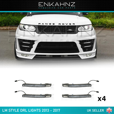 Range Rover Rectangle Light DRL LIGHTS LEDs x4 FOR RANGE ROVER SPORT LM STYLE 2013-2017 | eBay UK