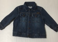 Genuine Kids Oshkosh Infant Jean Denim Jacket Blue 2T Baby Snap Close Unisex