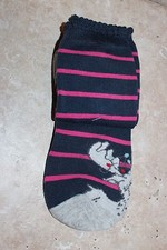 NWT Abercrombie Kids Girls Christmas Lights Moose Navy Polka Dot Socks 1 Pair