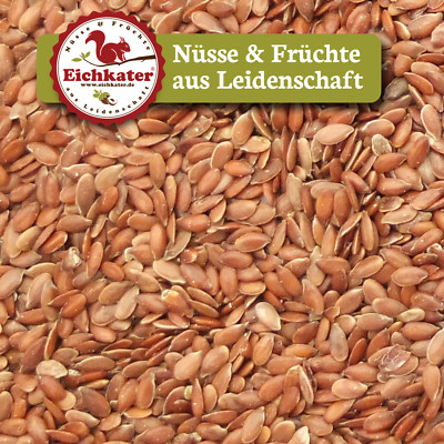 Eichkater Leinsamen /  Leinsaat Natur, naturbelassen, nussiges Aroma - 500g