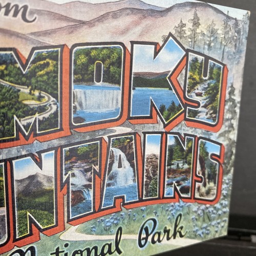 Grüße aus Great SMOKY MOUNTAINS Nationalpark Vintage Großbrief Postkarte - Bild 2 von 4