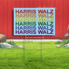 LGBTQ, LGBTQ+ Harris Walz, Kamala Harris, Tim Walz Yard Sign