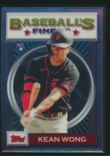 2020 Topps Baseball's Finest Flashbacks #129 Kean Wong Giants RC
