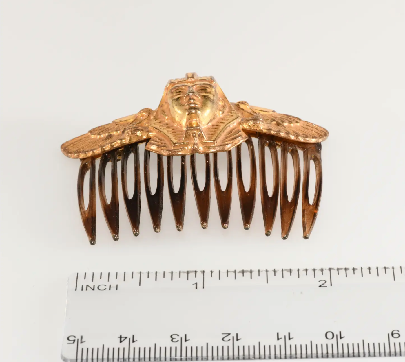 VTG Miriam Haskell Egyptian Revival Hair Comb King Tut Vrba Design