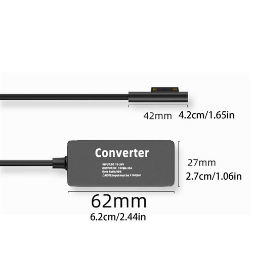 15V 65W Ladegerät Adapter Ladekabel für Surface Pro X 9 8 7 6 5 4 3 Book1/2/3 - Bild 4 von 6