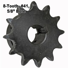 8T Tooth 41/40 Sprocket Gear with 5/8" Bore for Jackshaft Mini Bike Go Kart