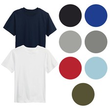 Boys Premium Soft Cotton Blend Short Sleeve Crew Neck TShirt XS-2XL NEW 3 PACK