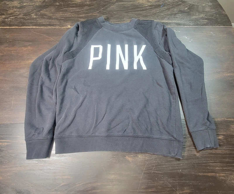 victoria-secret-vs black/white sweatshirt