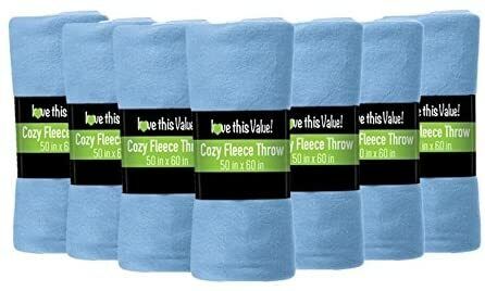 Imperial Home 24 Pack Wholesale Soft Cozy Fleece Blankets - 50