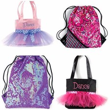 NEW Dance Ballet Tap Jazz Skating Twirl Sling Tote Duffle Bag - You Pick