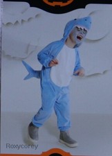 Halloween Hyde and Eek Boutique Blue Shark Toddler Jumpsuit Costume Size 2-3T