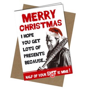 Télécharger gratuitement Images 417 Christmas Card Rude Greeting Card Funny Humour Joke Negan actualisé par