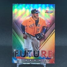 Pedro Leon 2021 Bowman Best Baseball Best Future Vibrance Refractor - Astros