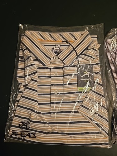 💥NEW AHEAD USA Performance Polyester Golf Polo Shirt XXL 2XL💥 - 第 1/4 張圖片