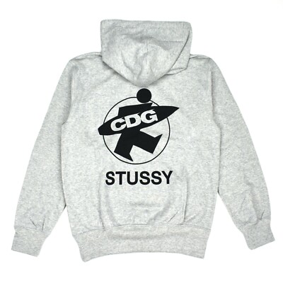 Stussy スニーカーイラスト フーディ XL ☆STUSSY x Born x Raised☆コラボ☆LOGO ZIP フーディ☆追跡可