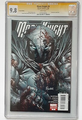 Moon Knight #6- 2006 CGC 9.8 SIGNED by Cover Artists DAVID FINCH Bloody Variant 