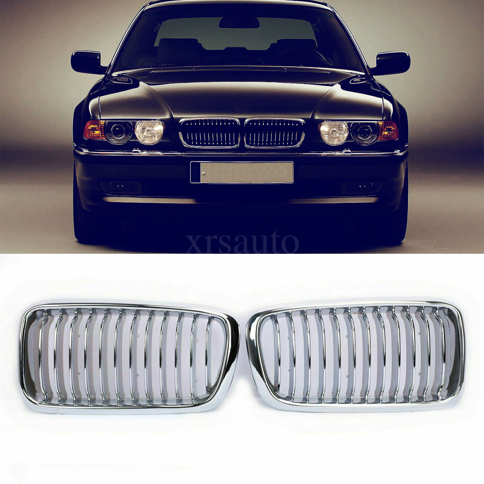 GRILLE For BMW E38 740 750 IL 99-02 FRONT HOOD GRILL CHROME