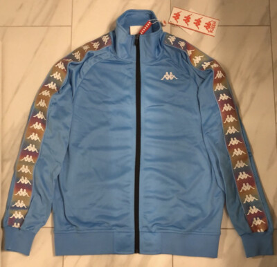 Kappa Men s Full Zip Track Jacket Blue $100 Small New