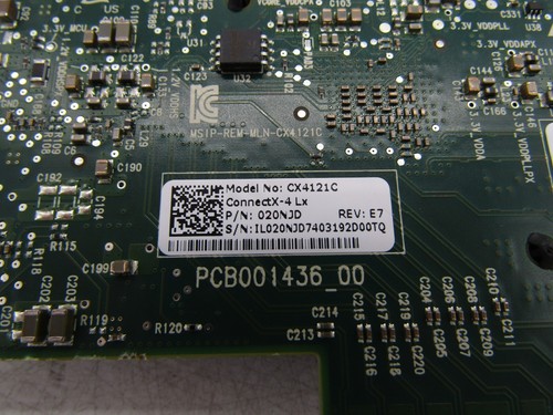 Dell Mellanox CX4121C ConnectX-4LX 25GB SFP Dual Port NetworkAdapter - Afbeelding 4 van 4