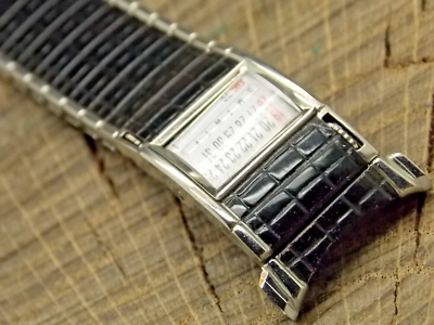 Vintage Watch Band NOS Unused Calendar Expansion Stainless