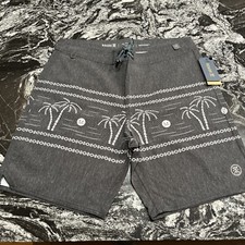 Roark Passage 18  Noches Boardshorts Black Mens Size 36 NWT RB404
