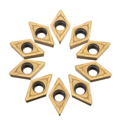 10Pcs DCMT11T308 DCMT32.51 Inserts Blades For Machining Steel Semi-Finishing