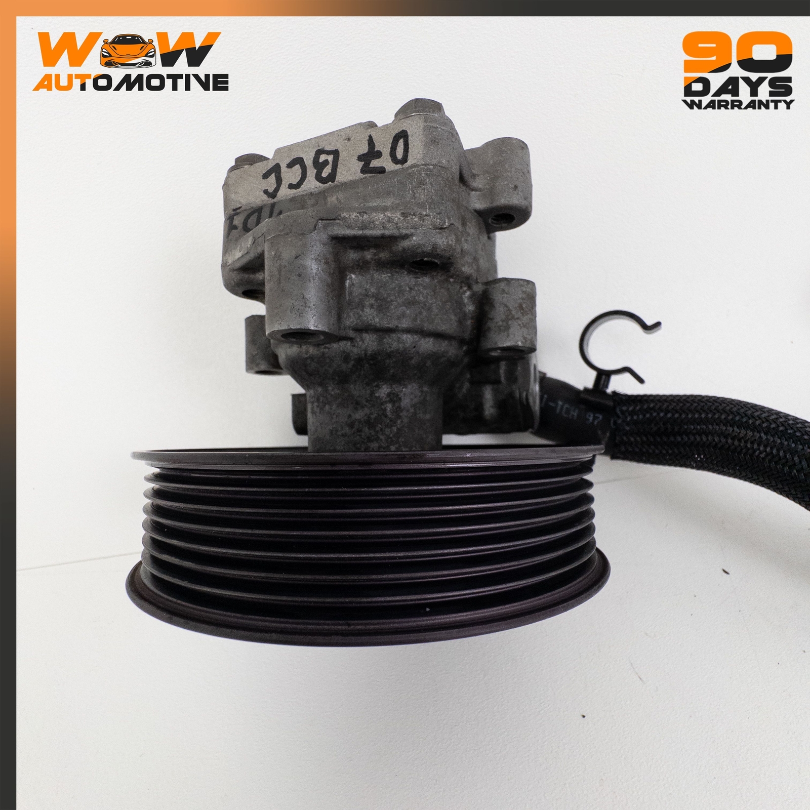 04-13 BENTLEY CONTINENTAL GTC GT POWER STEERING PUMP POLY V BELT PULLEY OEM