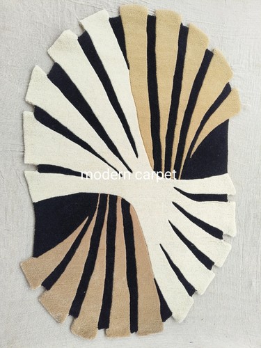 Modern Pattern Shape Rugs Handmade 100% Woolen Hand Tufted For Home Decoration - Picture 5 of 14